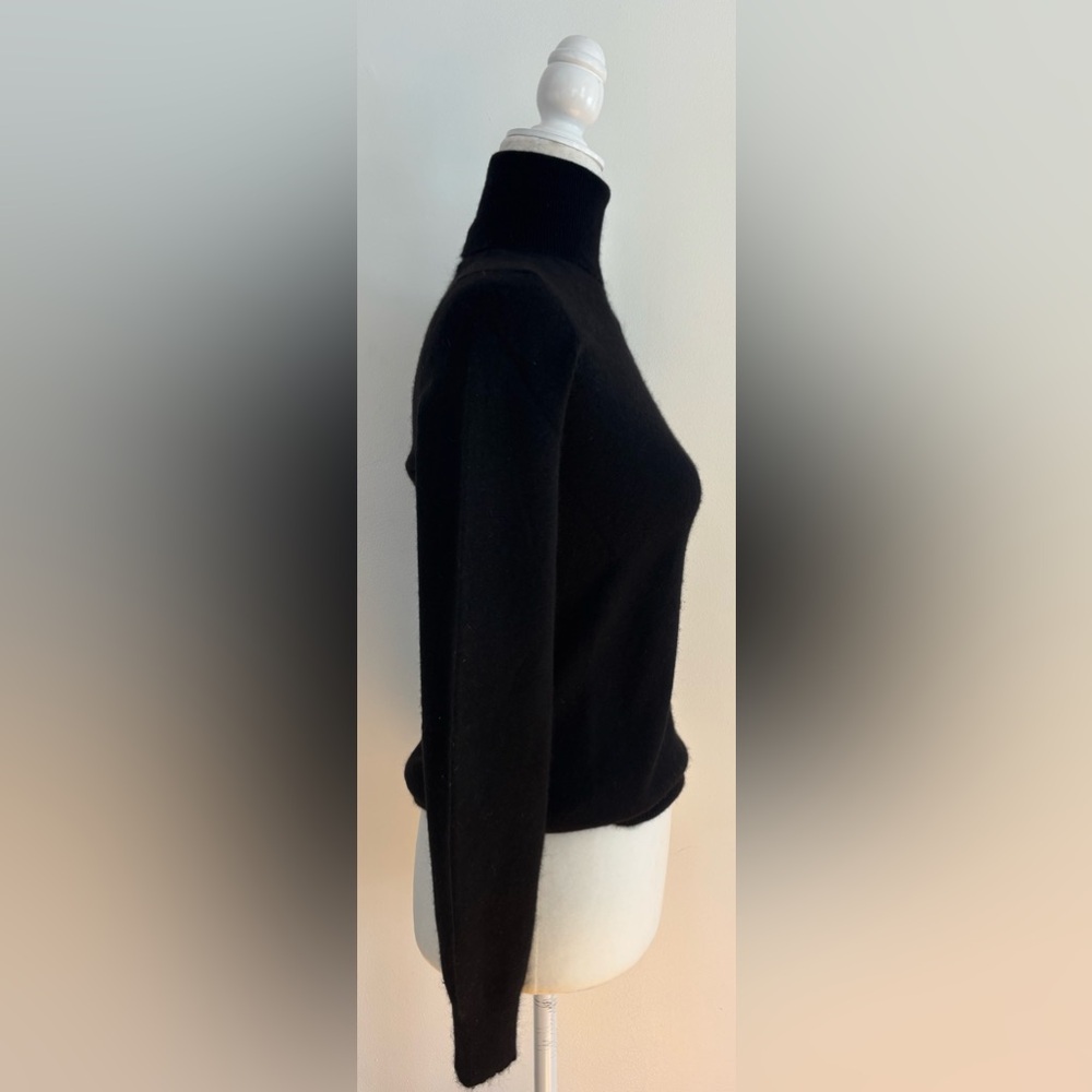 Ralph Lauren Collection Purple Label Cashmere Turtleneck Slim Fit Black Sz Med - Picture 5 of 14